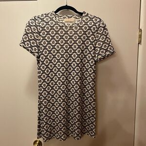 TORY BURCH Multi Medallion Print Short Sleeve Tunic Top Women’s Size Small